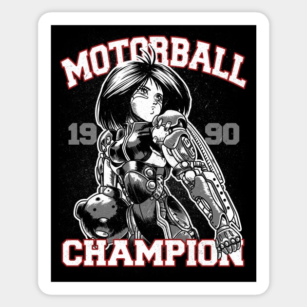 Motorball Champion Sticker by ursulalopez